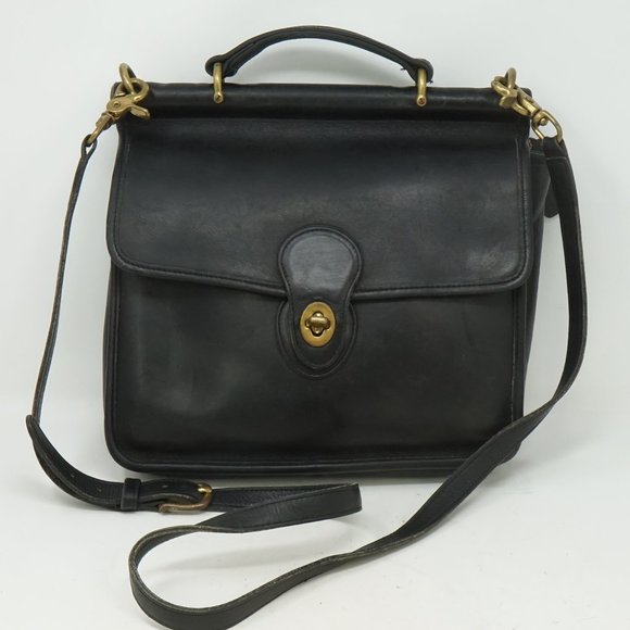 Coach Handbags - Vintage Coach Black Willis 9927 Purse Handbag
